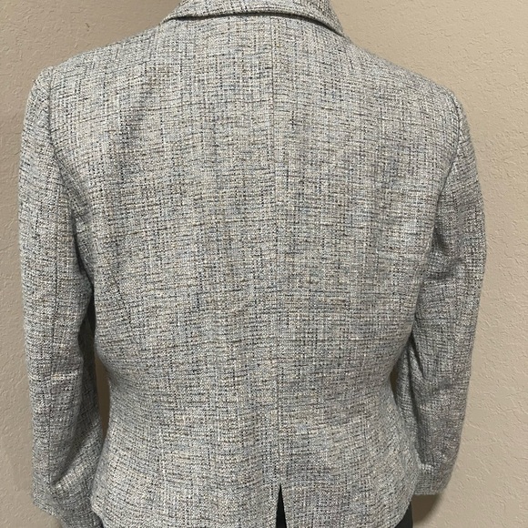 St. John Women's Gray Textured Blazer - Picture 3 of 4